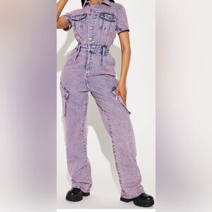 NWT BREAKIT OFF DENIM JUMPSUIT
